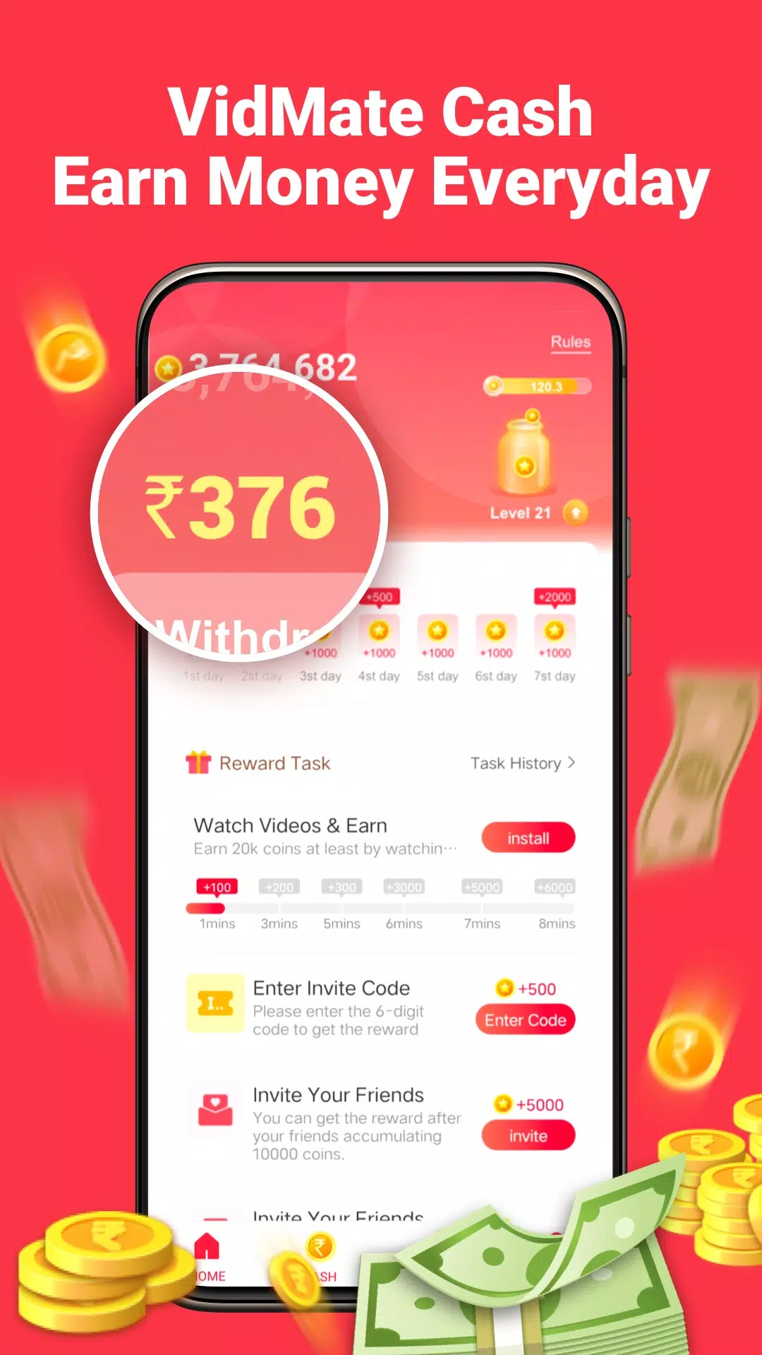 Watch video and earn money 2021 apk sale