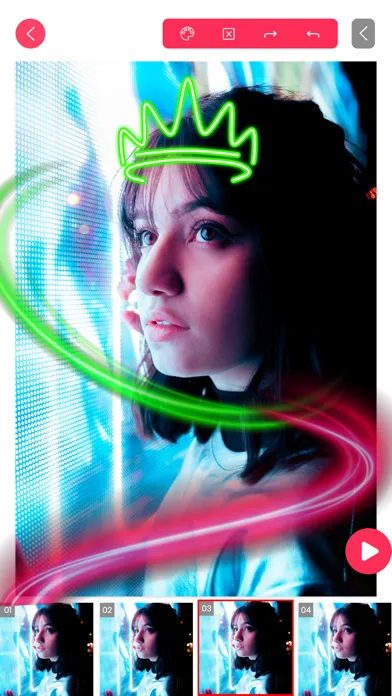 Scribble Neon Video Animations Screenshots