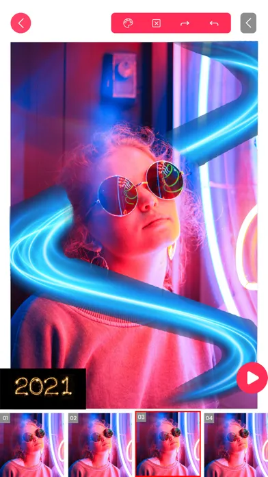Scribble Neon Video Animations Screenshots