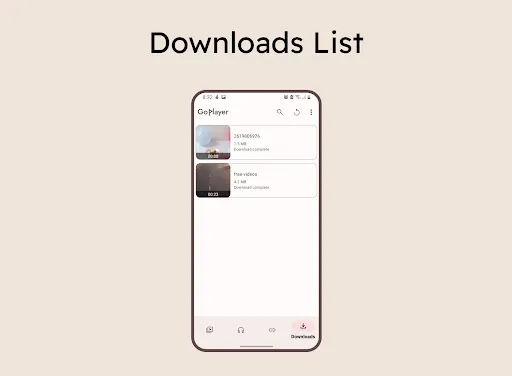 GoPlayer سکرین شاٹس