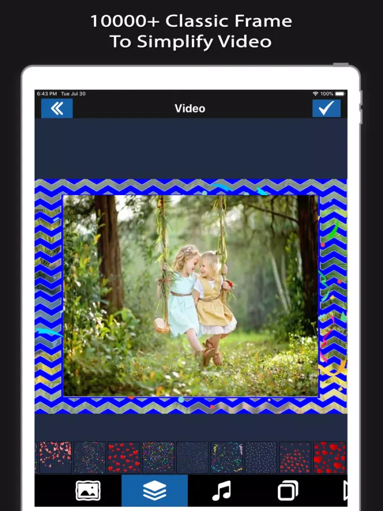 Ảnh chụp màn hình của No Crop Video:Insta Size Video iPad 