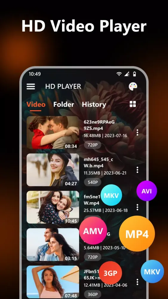 HD Video Player For All Format स्क्रीनशॉट