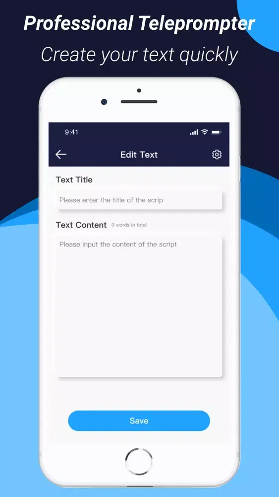 Online Teleprompter for video应用截图
