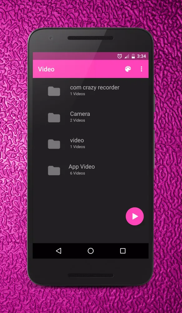 Capturas de tela do Video Player