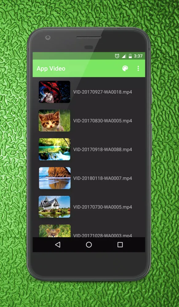 Capturas de tela do Video Player