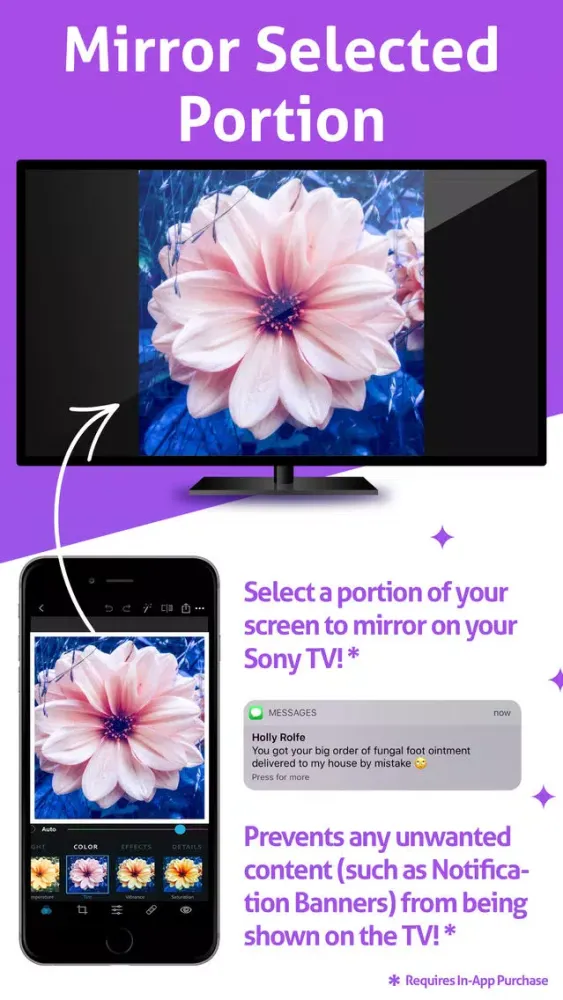 Capturas de tela do Pro Mirror for Sony TV