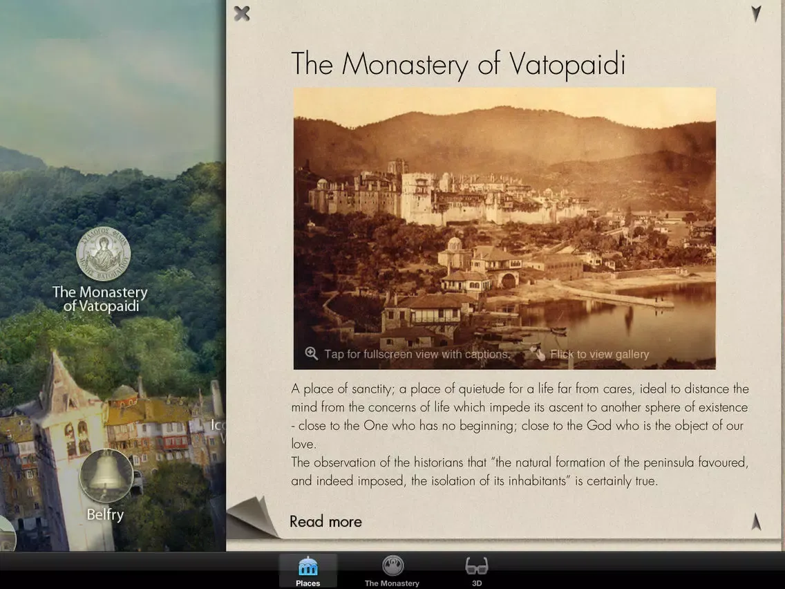 The Holy and Great Monastery of Vatopaidi on Holy Mount Athos iPad  Screenshots