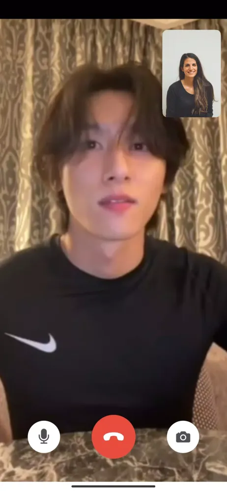 Monsta X Call, Fake Video Call Screenshots