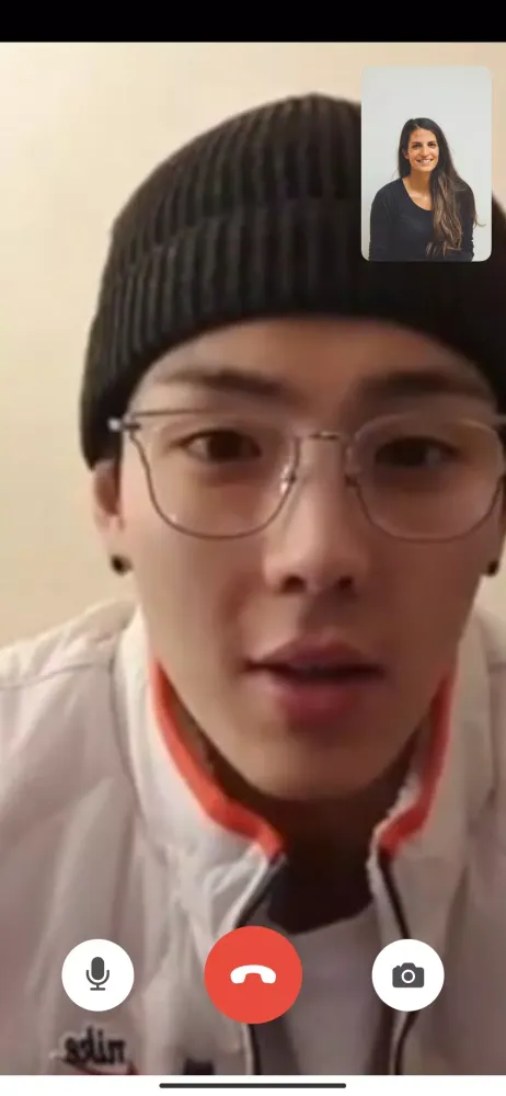 Monsta X Call, Fake Video Call Screenshots