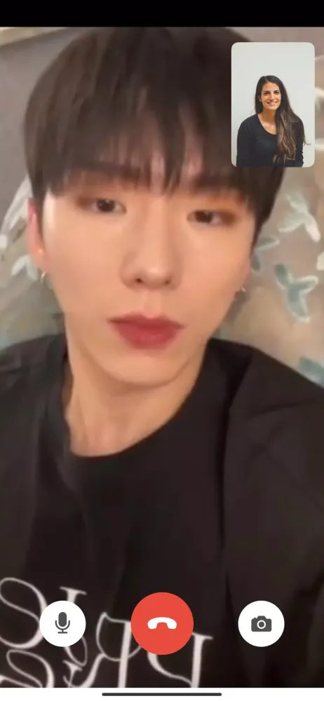 Monsta X Call, Fake Video Call Screenshots