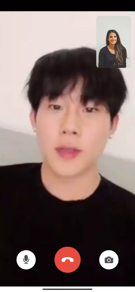 Monsta X Call, Fake Video Call Screenshots