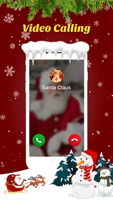 Tangkapan layar Santa Claus Call Video