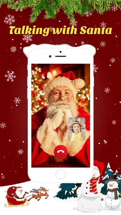 Tangkapan layar Santa Claus Call Video