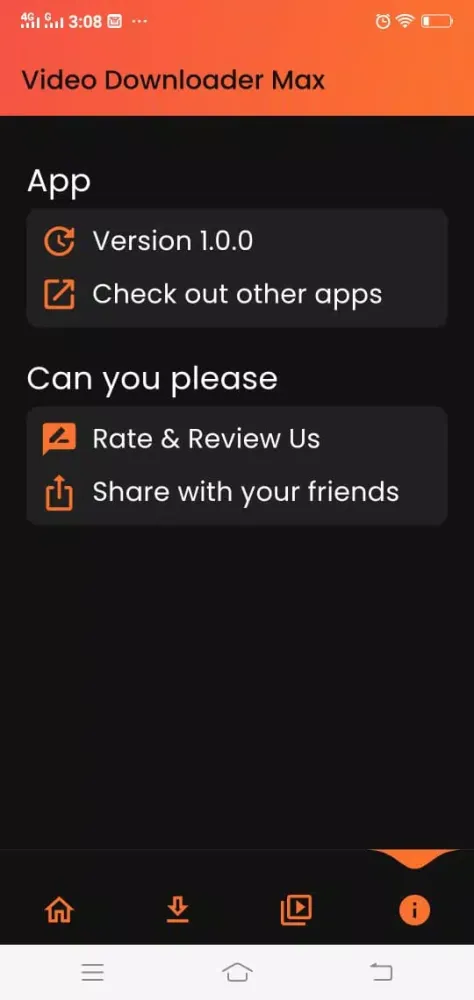 Tangkapan layar Video Downloader Max