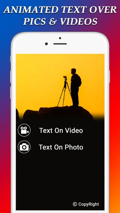 Text On Video & Photo 스크린샷