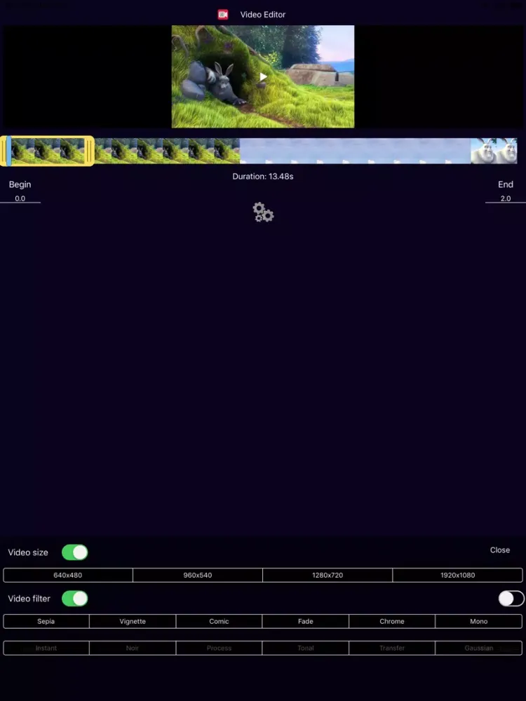 Capturas de pantalla de Video Editor Cutter iPad 