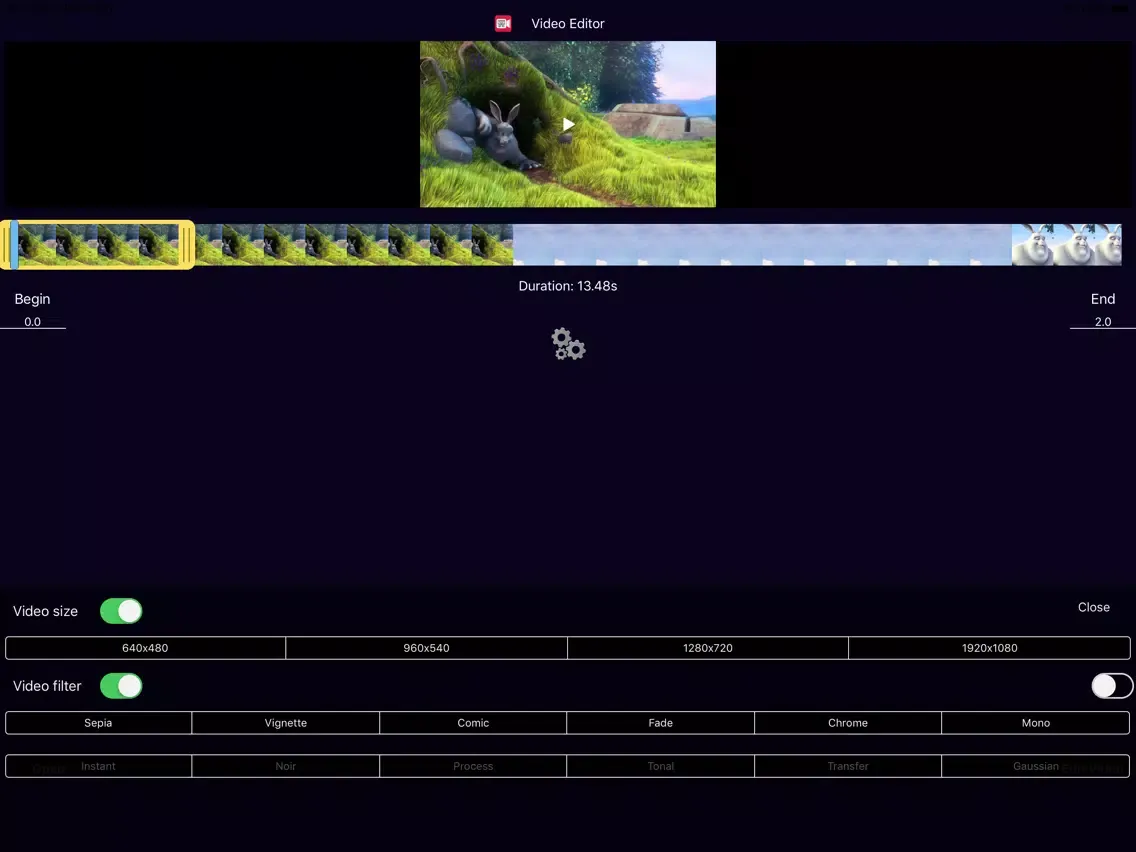 Capturas de pantalla de Video Editor Cutter iPad 