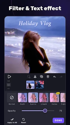 Captures d'écran de Video Editor APP - VivaCut