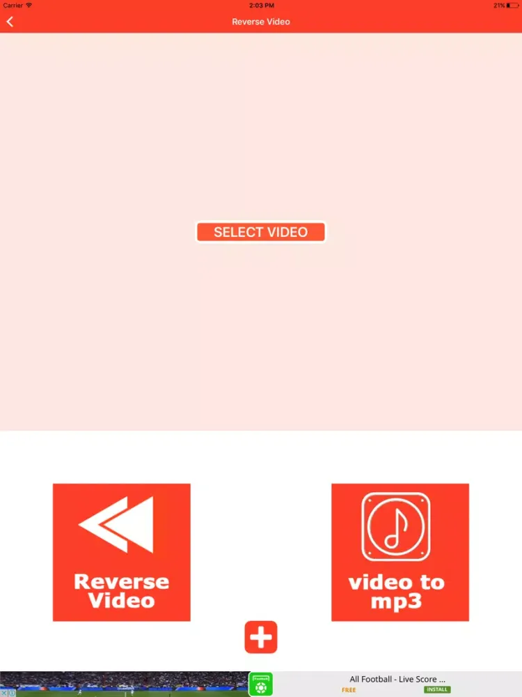 Tangkapan skrin FX Mojo Video Editor iPad 