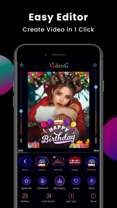 VideoG - Music Video Maker スクリーンショット
