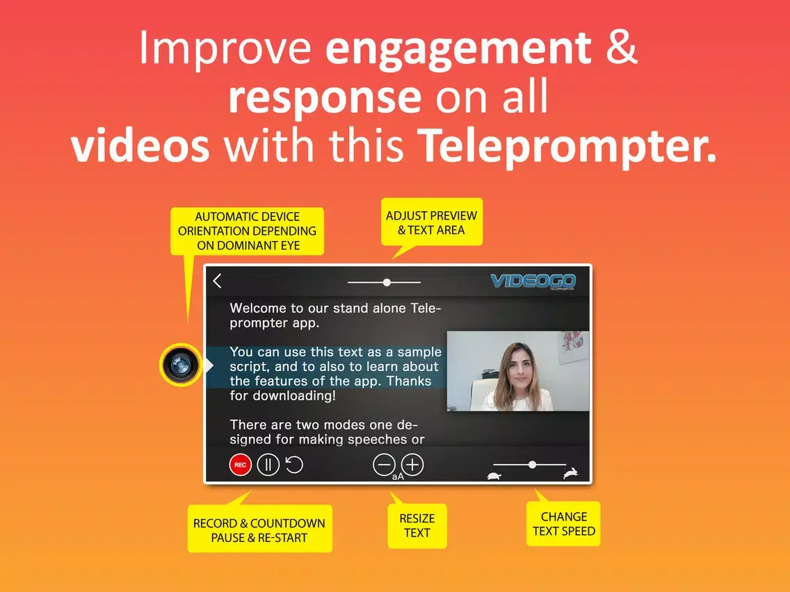 Teleprompter Auto Subtitler iPad 应用截图