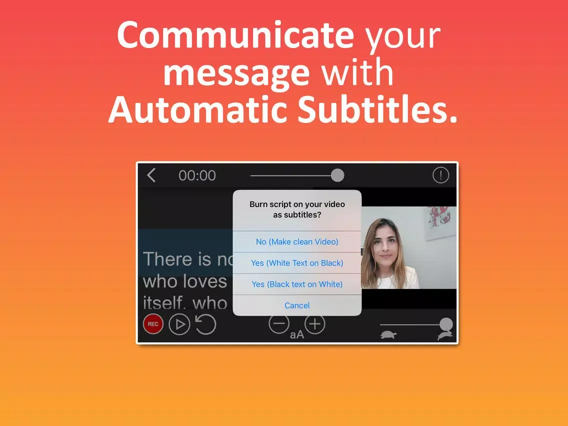 Teleprompter Auto Subtitler iPad 应用截图