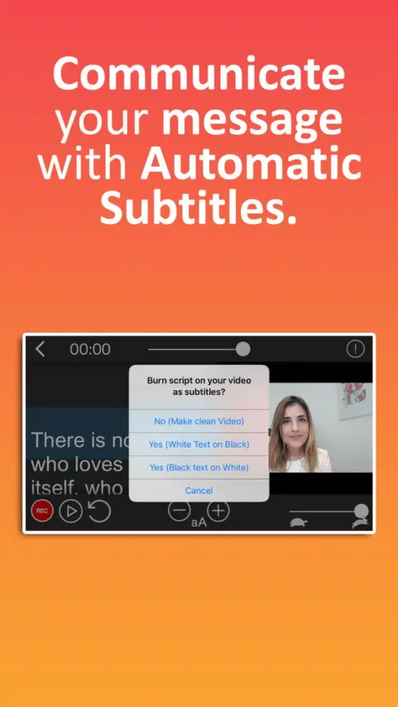 Teleprompter Auto Subtitler应用截图