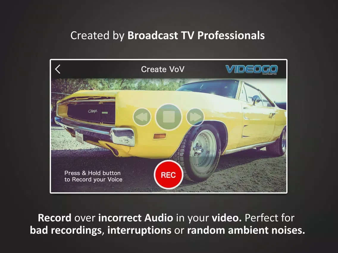 ภาพหน้าจอของ Voice Over Video Lite iPad 