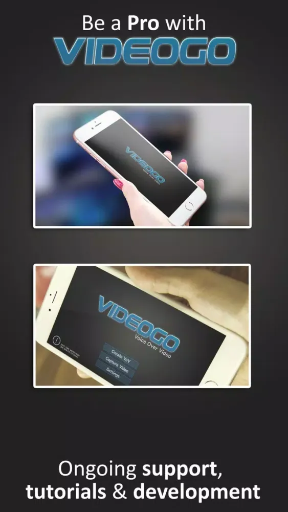 ภาพหน้าจอของ Voice Over Video Lite