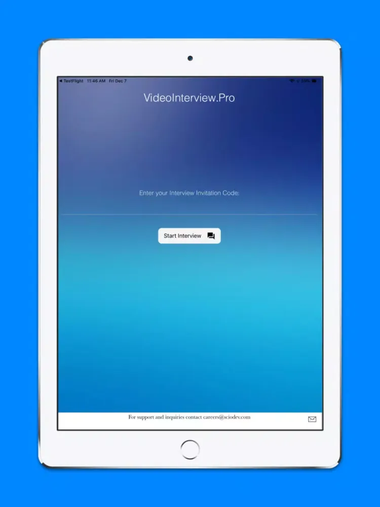 VideoInterviewPRO iPad  Screenshots