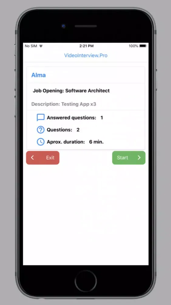 VideoInterviewPRO Screenshots