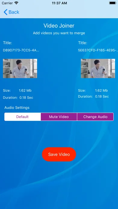 Captures d'écran de Video Clips Joiner