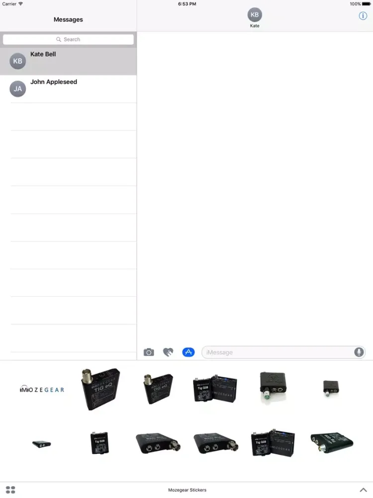 Mozegear Stickers iPad 应用截图