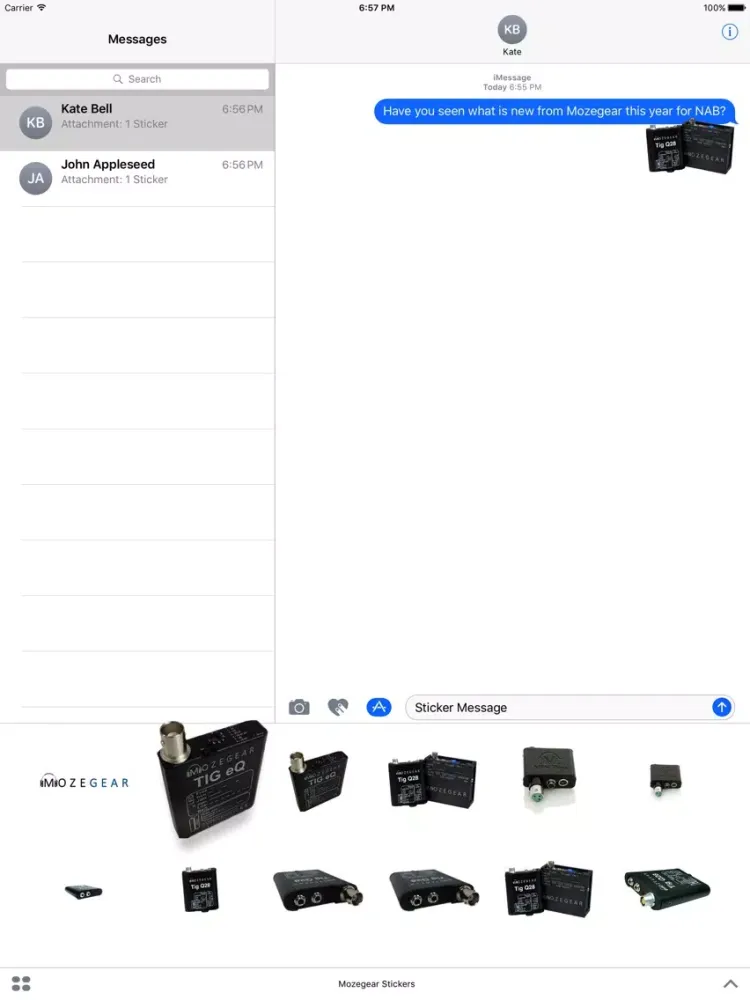 Mozegear Stickers iPad 应用截图