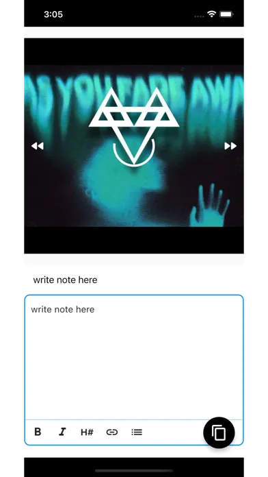 Video Notes - Notes Video Screenshots