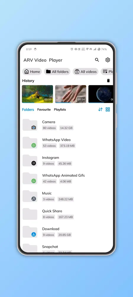 ARV Player Screenshots