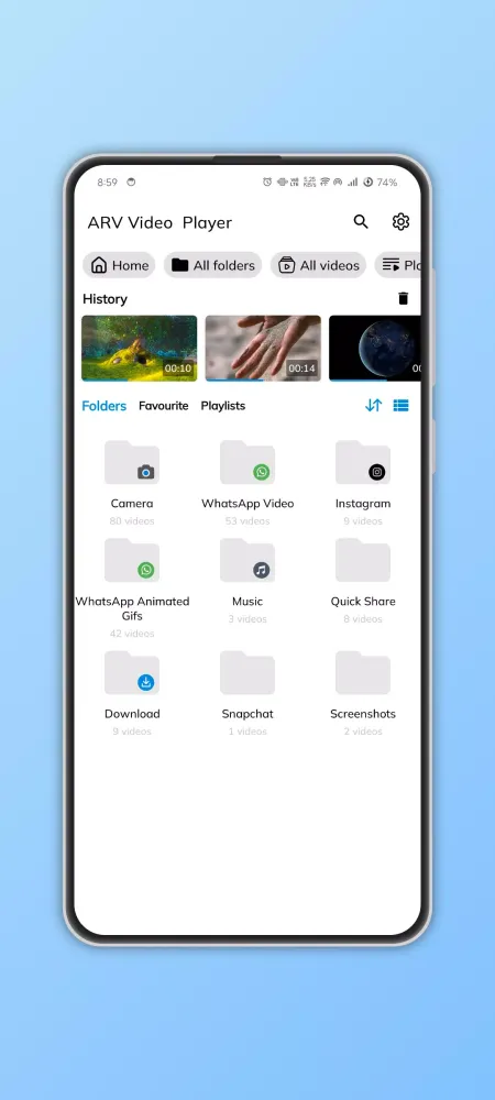 ARV Player Screenshots