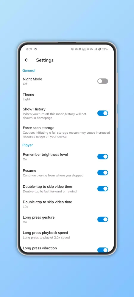 ARV Player Screenshots