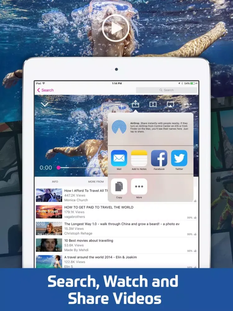 Capturas de pantalla de Video Tube™: Stream Play Watch iPad 