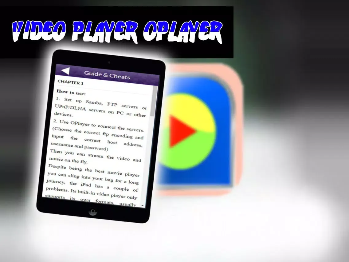 Ảnh chụp màn hình của App Guide for Video player OPlayer iPad 