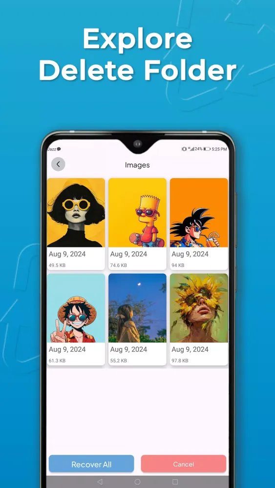 Zrzuty ekranu Delete Video Recovery App