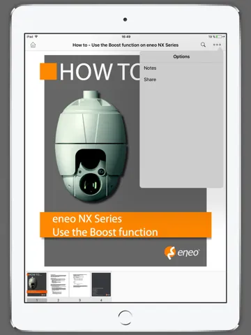 eneo InfoHub – the presentation and info tool from the specialist for video security iPad  Ekran Görüntüleri