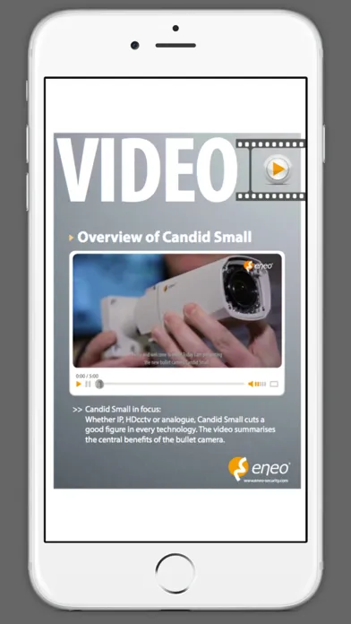 eneo InfoHub – the presentation and info tool from the specialist for video security Ekran Görüntüleri