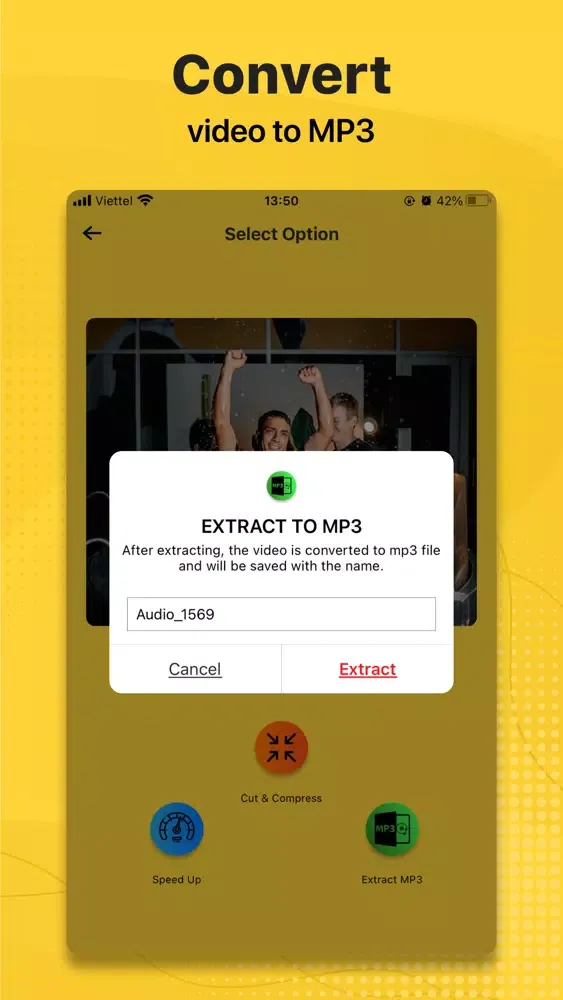 Tangkapan skrin Video Compress - Extract Mp3