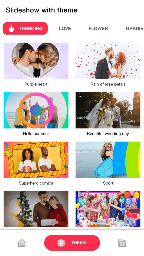 ภาพหน้าจอของ Video maker: photo video maker