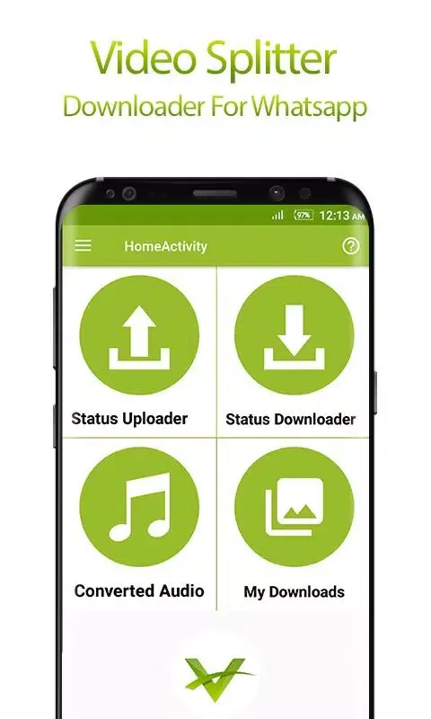 Tangkapan layar Video Splitter: Status Saver