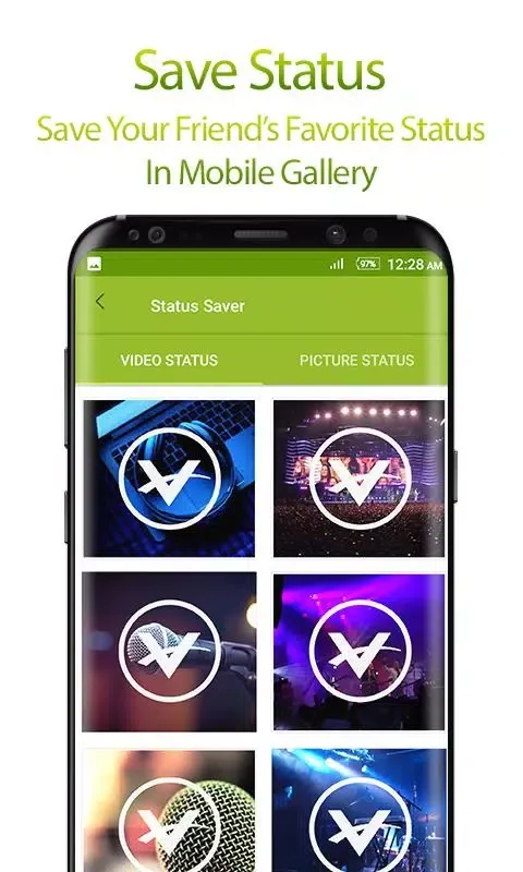 Tangkapan layar Video Splitter: Status Saver