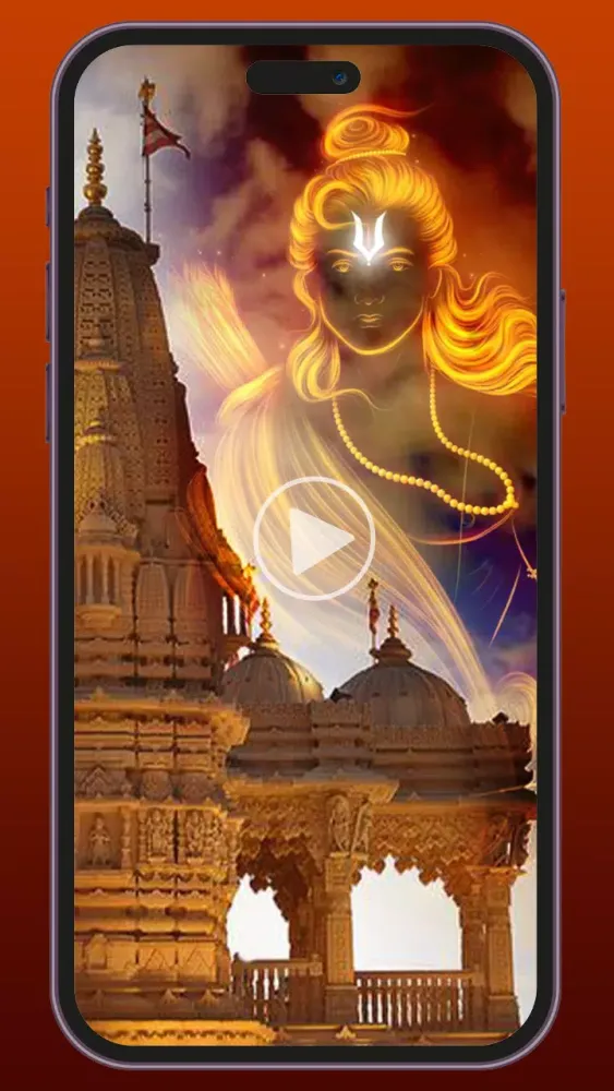 Ảnh chụp màn hình của Ram Mandir Video Status Ayodhy