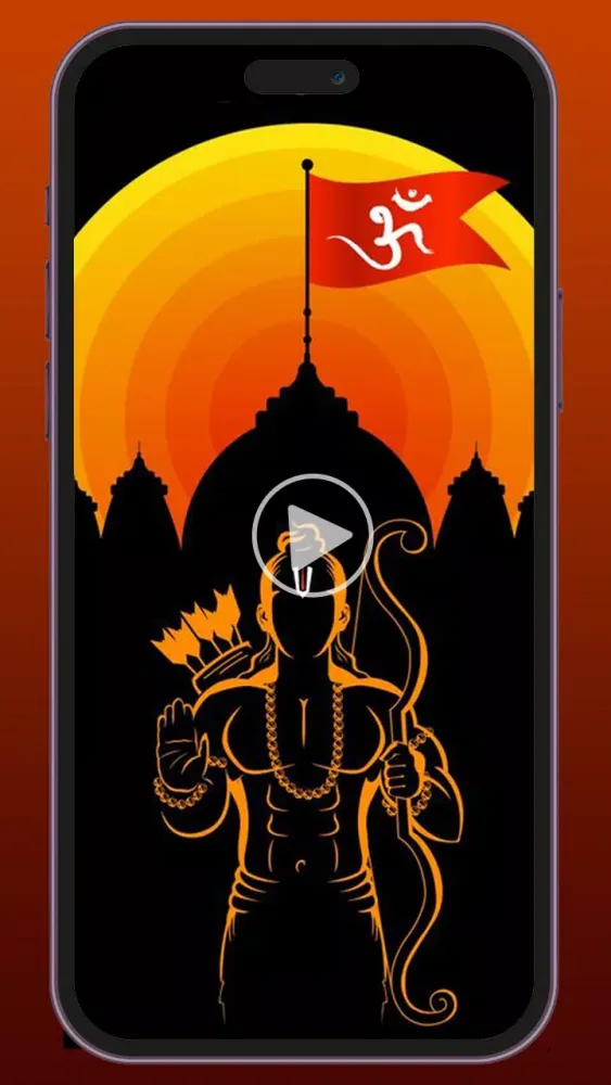 Ảnh chụp màn hình của Ram Mandir Video Status Ayodhy