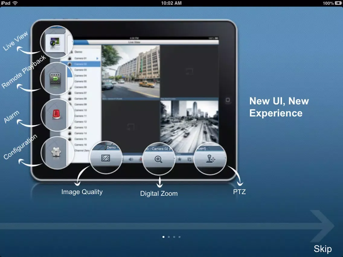 ภาพหน้าจอของ CCTV Mobile HD iPad 